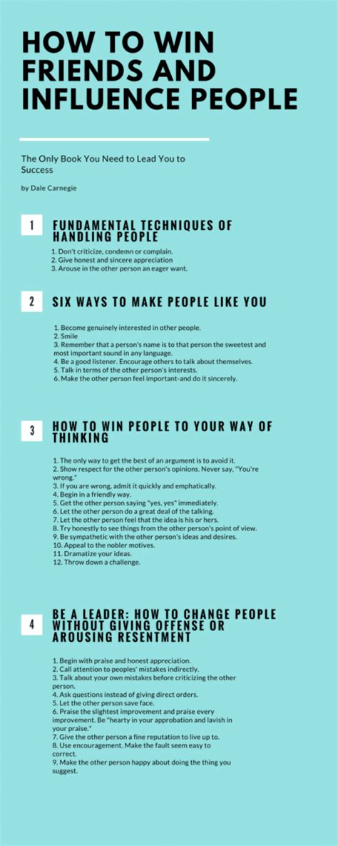 How To Win Friends And Influence People Infographic