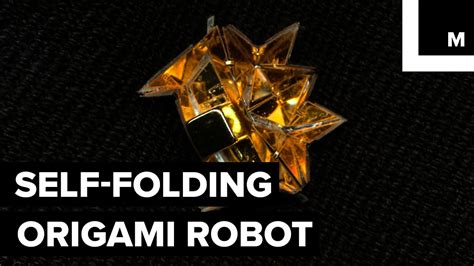 Self Folding Origami Robot Youtube