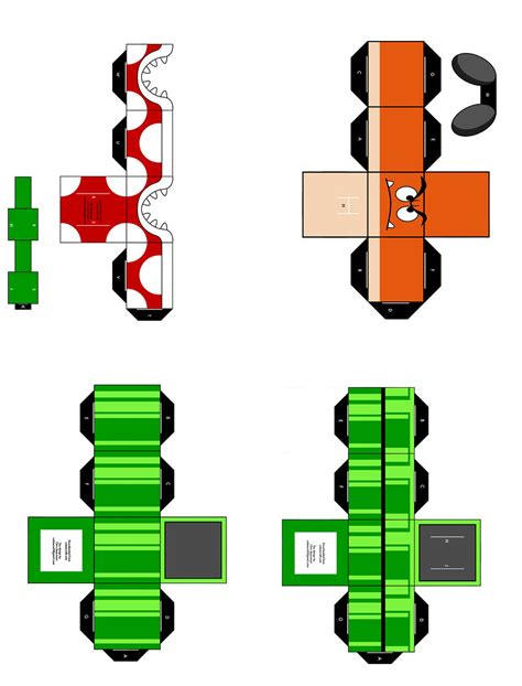 Papercraft Mario Bros 8 Bits