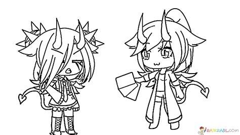 When you finish the character's quiz, you earn another star, too. Cute Gacha Life Coloring Pages