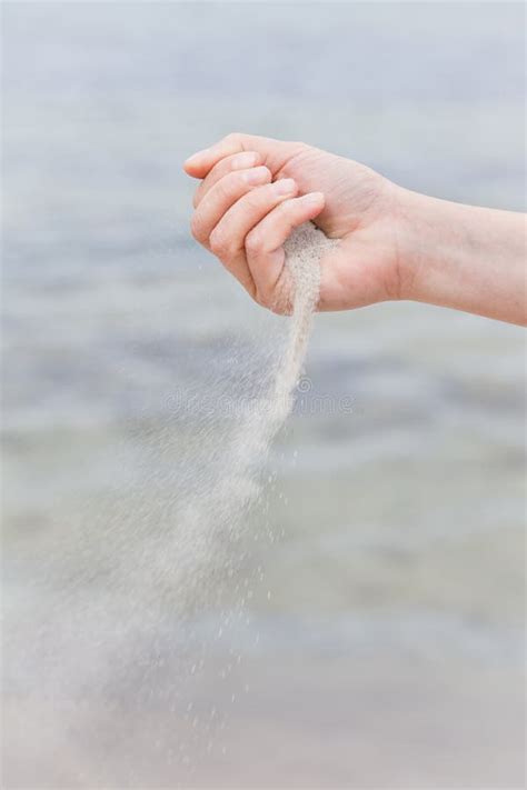 Hand Pouring Sand Stock Photo Image Of Shore Hand Woman 19951862