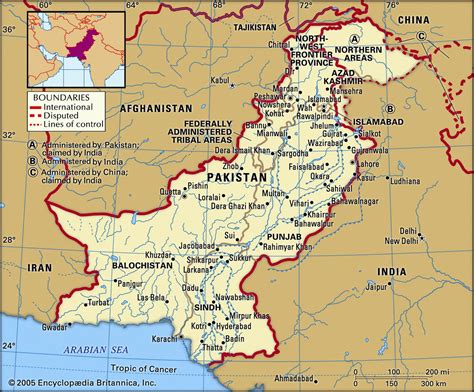 Map Of Pakistan And Geographical Facts Where Pakistan On The World Map