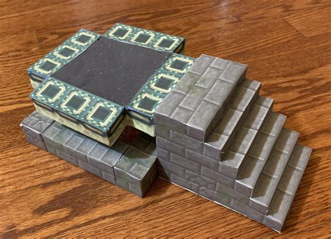 Papercraft Nether Portal Block Minecraft Templates Mi