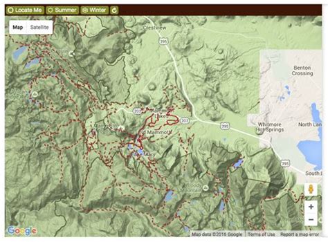 Mammoth Lakes Trail System Map With Images Mammoth Lakes Mammoth