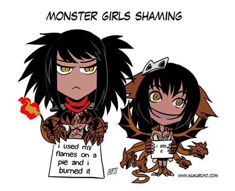 Monster Girls Shaming 3 By Kukuruyoart On Deviantart