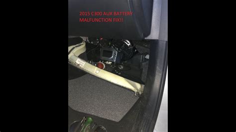 2015 C300 Auxiliary Battery Malfunction Fix Diy Youtube