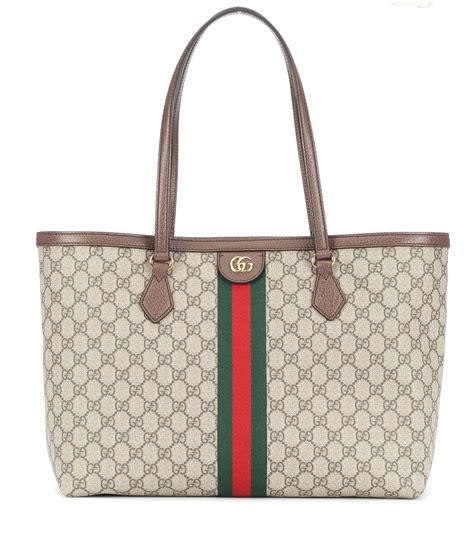 Gucci Ophidia Gg Medium Tote In Brown Lyst