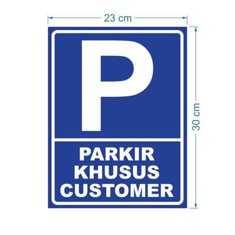 Jual Stiker Parkir Khusus Customer Shopee Indonesia