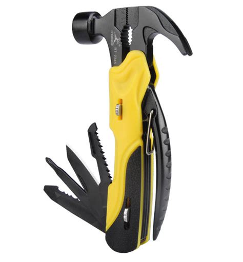 7 In 1 Emergency Multi Tool Hammer Yellow