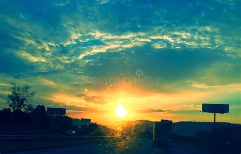 Colorful Morning Sunrise Stock Image Image Of Colorful 62190445