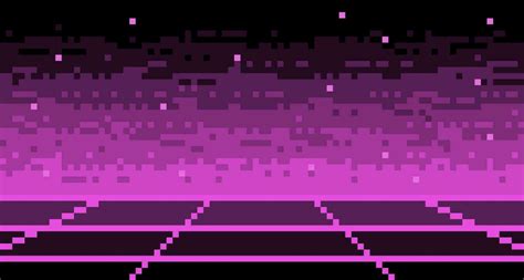 Pixel Mesh Neon Synthwave Surface Background Geometric 8bit Blank
