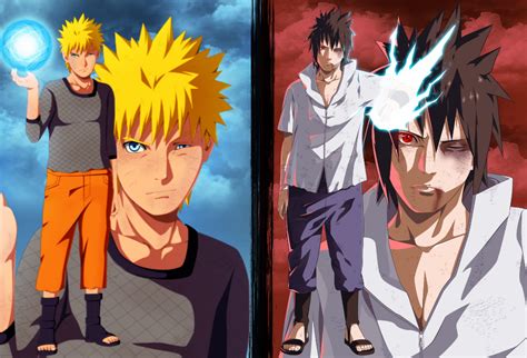 Naruto Uzumaki Sasuke Uchiha Silk Poster 20 X 14 Inch Naruto Vs