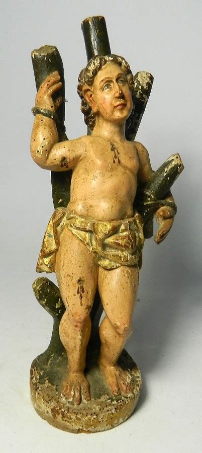 A Polychrome Carved Wood Figure November Emporium Theodore Bruce