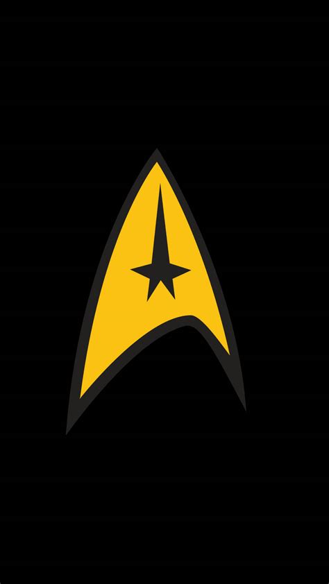 Download Star Trek Iphone Starfleet Yellow Badge Wallpaper
