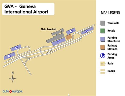 Geneva Airport Map Gocar Rental
