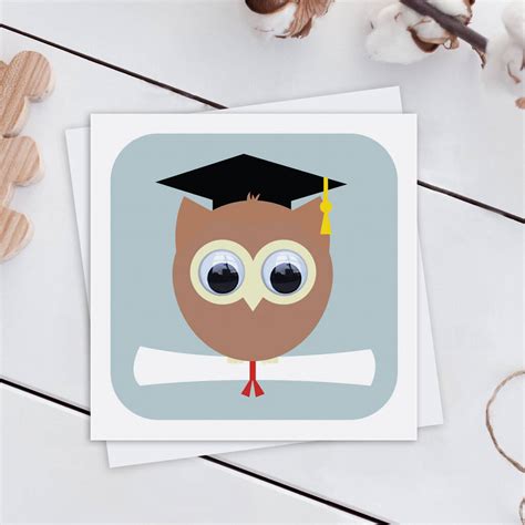 Wise Owl Graduation Card By Stripey Cats