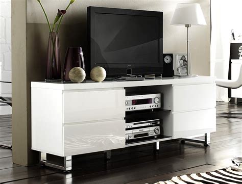 Wohnwand vex 6 anbauwand mediawand weiß schwarz hochglanz tv möbel set schrank. Lowboard Perth 167x63x42cm Hochglanz weiß TV-Board TV ...