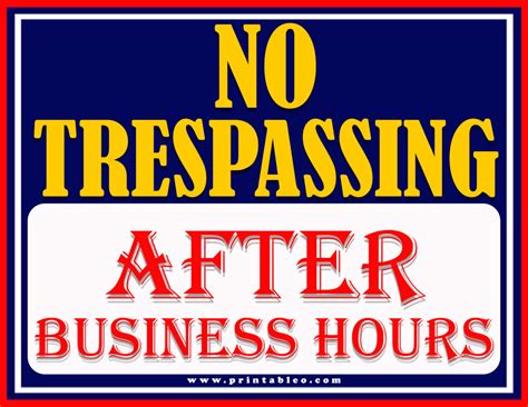 25 Printable No Trespassing Signs Free Download