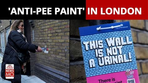 Londons Soho To Treat Walls With Anti Pee Paint Youtube