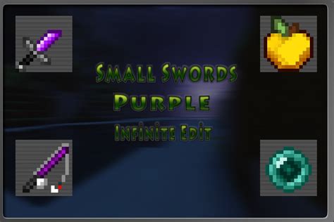 Minecraft Pvp Texture Pack Small Swords Purple Infinite Edit Youtube