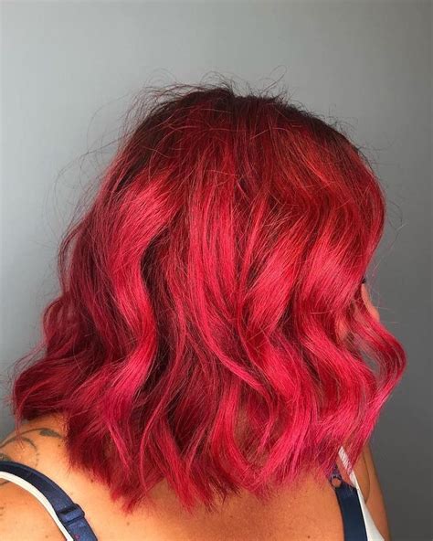 custom colored hair shaved pixie grown out pixie wild hair color red pixie short red hair