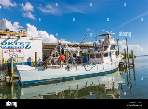 Fishing Boats In Old Historic Commercial Fishing Village Of Cortez On