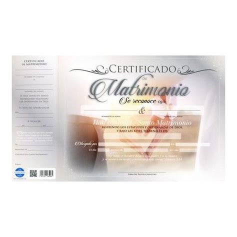 Certificado De Matrimonio Pack Certificate Of Marriage Marriage
