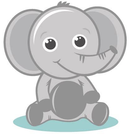 Baby Elepahnt SVG cutting files elephant svg cut file baby elephant svg