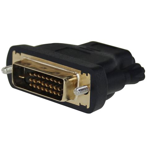 For the time being, dvi remains one of the last standard monitor cables. HDMI Female to DVI-D Male Adapter