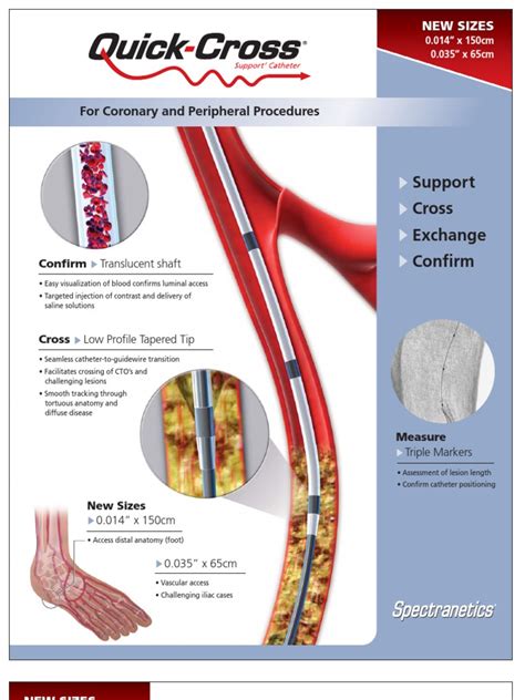 Quick Cross Product Brochure Catheter Clinical Medicine