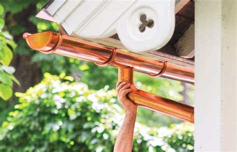 How to install copper gutters. How to Install a Half-Round Gutter | Gutters, How to install gutters, Copper gutters