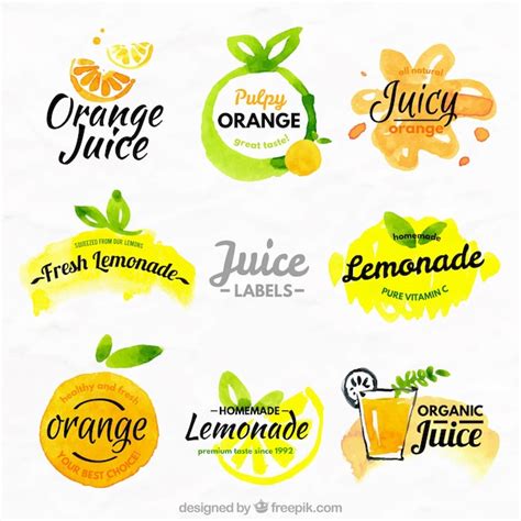 Oranges Et Citrons étiquettes Télécharger Des Vecteurs Gratuitement
