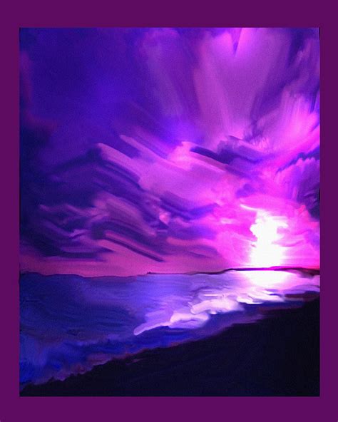 Purple Sunset Digital Art