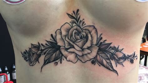 Tattoo Uploaded By Elva Stefanie • Fineline Rose Sternum • Tattoodo