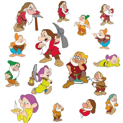 Snow White And The Seven Dwarfs Svg Bundle Clip Art Disney Etsy