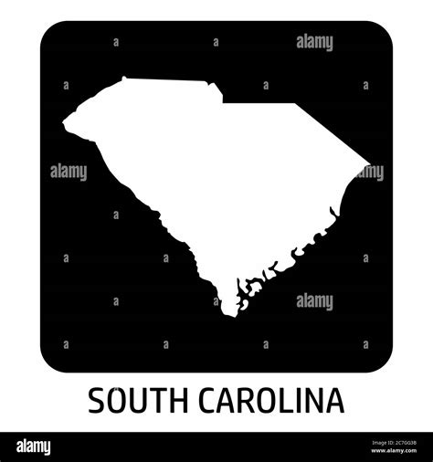 South Carolina Map Icon Stock Vector Image And Art Alamy