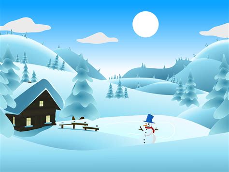 Are you getting compromised on the subtlety and contrast of the content on the slides? Winter Landscape Backgrounds | Powerpoint Templates | Free ...