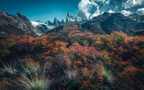 Download Wallpapers Andes Mountain Landscape Rocks Patagonia