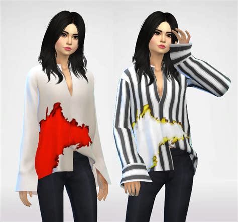 Lana Cc Finds Oversized Tee By Simpliciaty Sims Sims