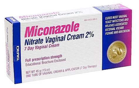 Taro Miconazole Nitrate Vaginal Antifungal Cream 2 Usp 45 Grams