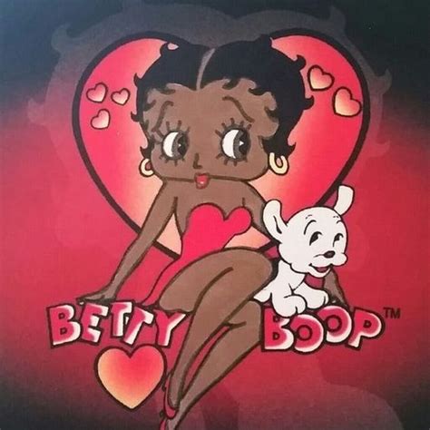 Betty Boop And Pudgy Heart Shaped Moon Black Betty Boop Betty Boop Tattoos Betty Boop Pictures