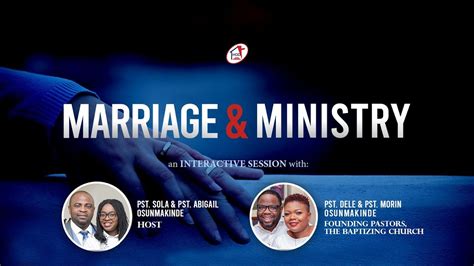 Marriage And Ministry An Interactive Session Live Stream June 21