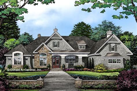 Sprawling Country Craftsman Home Plan With Screened Porch 444006gdn