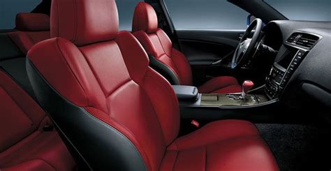 2012 Lexus Is F Red Leather Interior