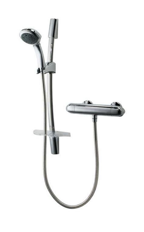 Triton Mixer Shower Unichrome Tyne Thermostatic Exposed Bar Mixer With