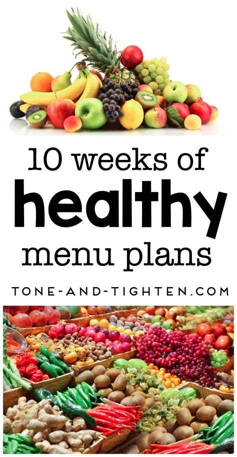 start the year eating right for the first 10 weeks get all these delicious menu plans on tone