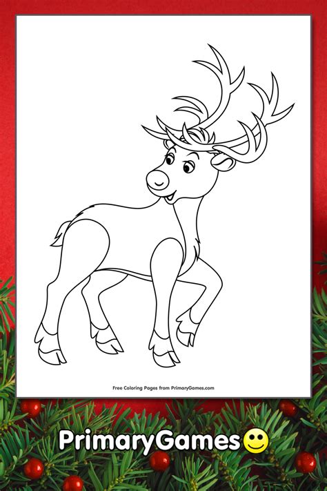 Rudolf The Rednosed Reindeer Characters Coloring Pages