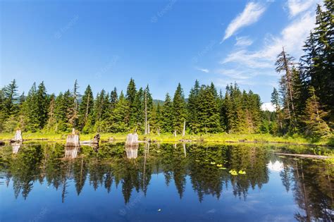 Premium Photo Serenity Lake In The Mountains