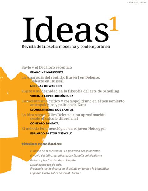 Bayle Y El Dec Logo Esc Ptico Ideas Revista De Filosof A Moderna