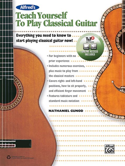 Alfreds Teach Yourself To Play Classical Guitar Guitar Book And Online